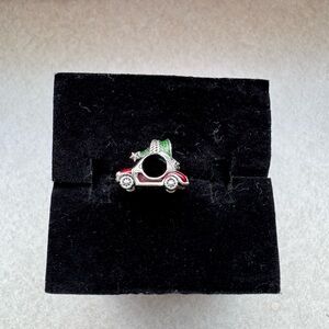 Pandora Car with Christmas Tree on Top Charm